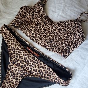 Cabana Del Sol Leopard Print Bikini